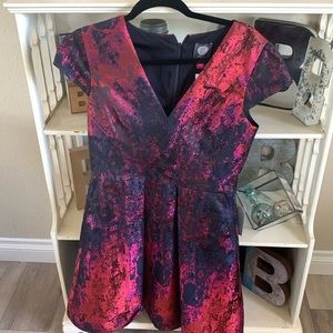 Vince Camuto Jacquard Cap Sleeve Fit and Flare Dress -- NWT Size 6